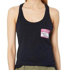 Friends Tank Top New Black Juniors‎ Medium Black Racerback